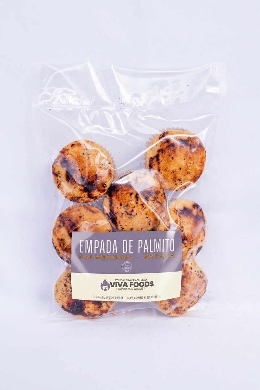 EMPADA DE PALMITO ( VEGANO) - 480G (SACO COM 8 UNID)
