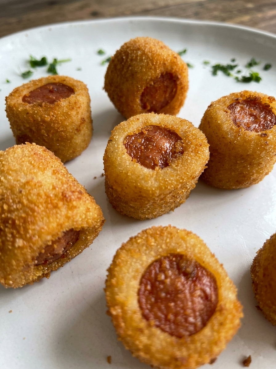 ENROLADINHO DE SALSICHA – 350g CRUA (Saco com 16 Unid)