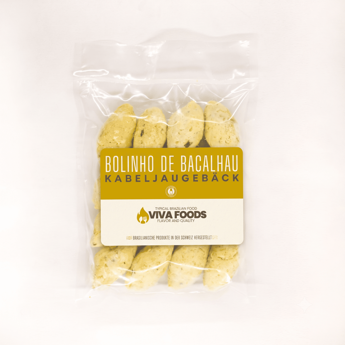 BOLINHO DE BACALHAU CRU (Saco de 16 Unid)